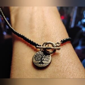 OSNT Stainless Tree of Life Seed Bead Engraved Pendant Necklace Spiritual